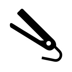 Obraz premium Black flat iron icon designed as a vector graphic suitable for various applications and uses from digital design to print