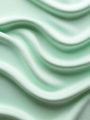 Obraz premium Mint green backdrop with subtle flowing waves, creating a peaceful and organic feel