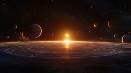 A Starry Night on Mars