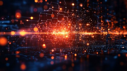 Obraz premium Detailed vector of AI technology in pharma analytics processing drug development data and market insights