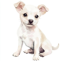 Charming Simple Cirneco Delletna Dog Watercolor Art Print Featuring a Playful and Elegant Canine in Soft Hues Perfect for Dog Lovers and Art Enthusiasts Alike