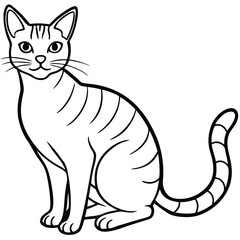 vector illustration of a cat
