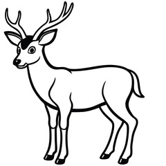 deer silhouette vector