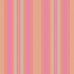 Obraz premium Telax seamless pattern fabric, setting texture lines vector. Cntricate background stripe vertical textile in red and amber colors.