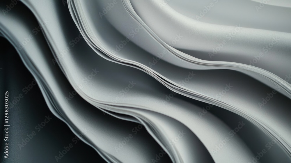 Poster abstract business background with a soft white color palette and minimalistic style.