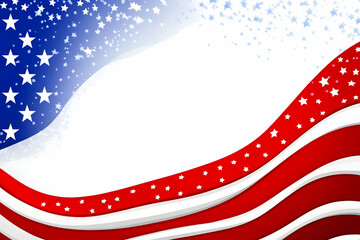 Patriotic Stars and Stripes Abstract Background