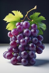 Fototapeta premium A highresolution photorealistic image of a Grapes fruit