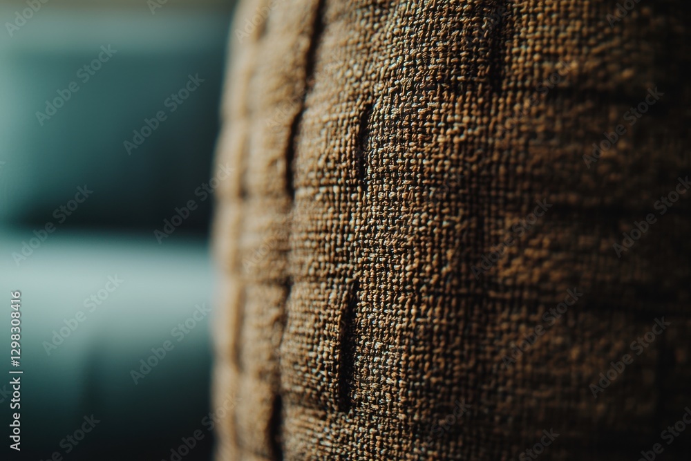 Aufkleber a textured brown fabric close-up showcases the intricate weave and subtle details, creating a warm a