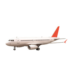 Obraz premium Airplane on a transparent background.