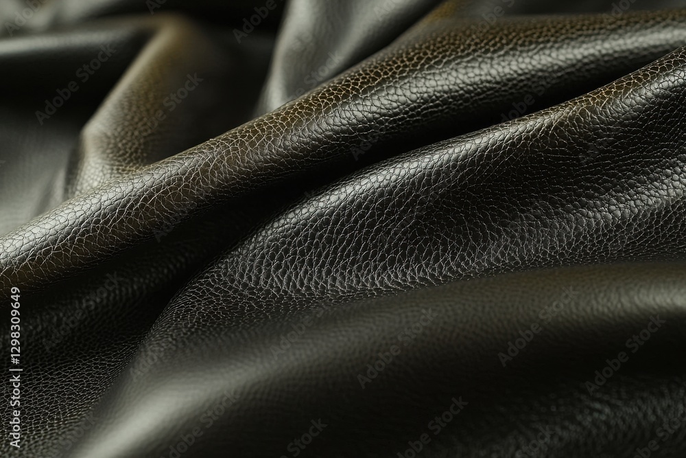 Poster elegant dark leather texture with subtle wrinkles, creating a sophisticated and luxurious background
