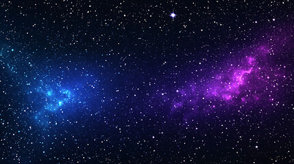 Obraz premium A starry sky with a purple and blue galaxy