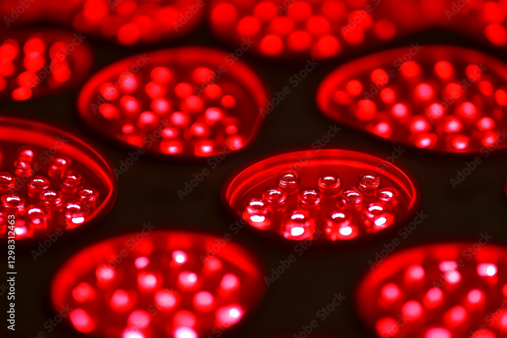 Poster red led light abstract background image
