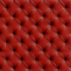 Red Leather Texture 3D Background