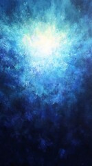 Obraz premium blue and green light through atmospheric haze