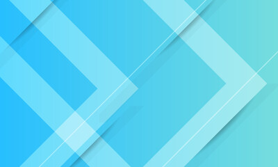 Fototapeta premium Bright colored abstract geometric background with blue gradient color combination. Simple arrow pattern color lines on background.