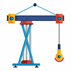 Hoist icon in a flat design style on a white background