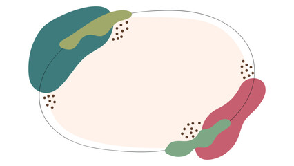 ABSTRACT BACKGROUND HAND DRAWN ORGANIC SHAPES WITH LINES. PASTEL COLOR FLAT DESIGN VECTOR TEMPLATE FOR WALLPAPER, COVER DESIGN