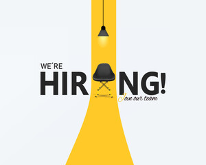 We are hiring. Join our team announcement banner design, hiring recruitment, open vacancy design, hiring creative work, social media post, poster and creative ads design for hiring and jobs openings.