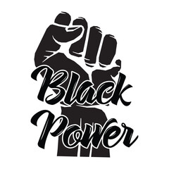 Raised fist black power, Black history month, Juneteenth 1865, Black Pride