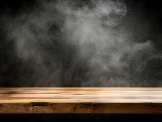 Smoky Wooden Tabletop Background Illustration