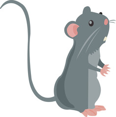 MOUSE VECTOR WITH WHITE BACKGROUND