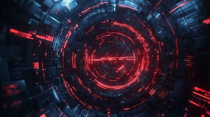 Fototapeta premium Cybernetic Tunnel Portal