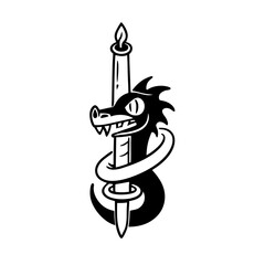 vector illustration of a snake
