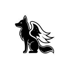 vector image of a wolf