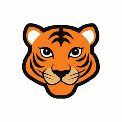 tiger head vector illustration
