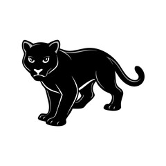 black panthon on a white background
