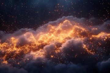 Fototapeta premium ai data visualization with digital connections and cloud network