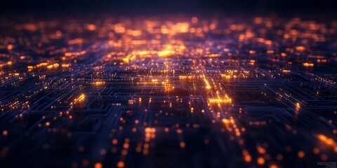 Fototapeta premium AI data processing with neural network