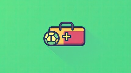 Obraz premium First aid kit for sports