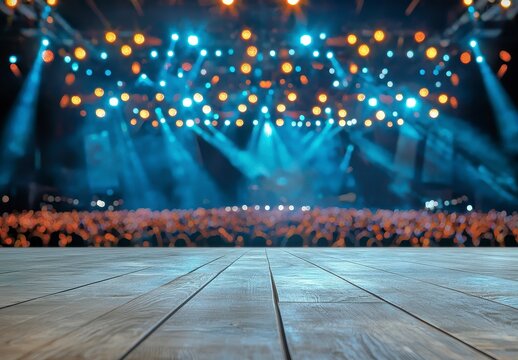 Experience the electrifying energy of a live concert, captured from a unique perspective that places you right in the heart of the action, feel the excitement as the crowd roars and the stage lights - Powered by Adobe