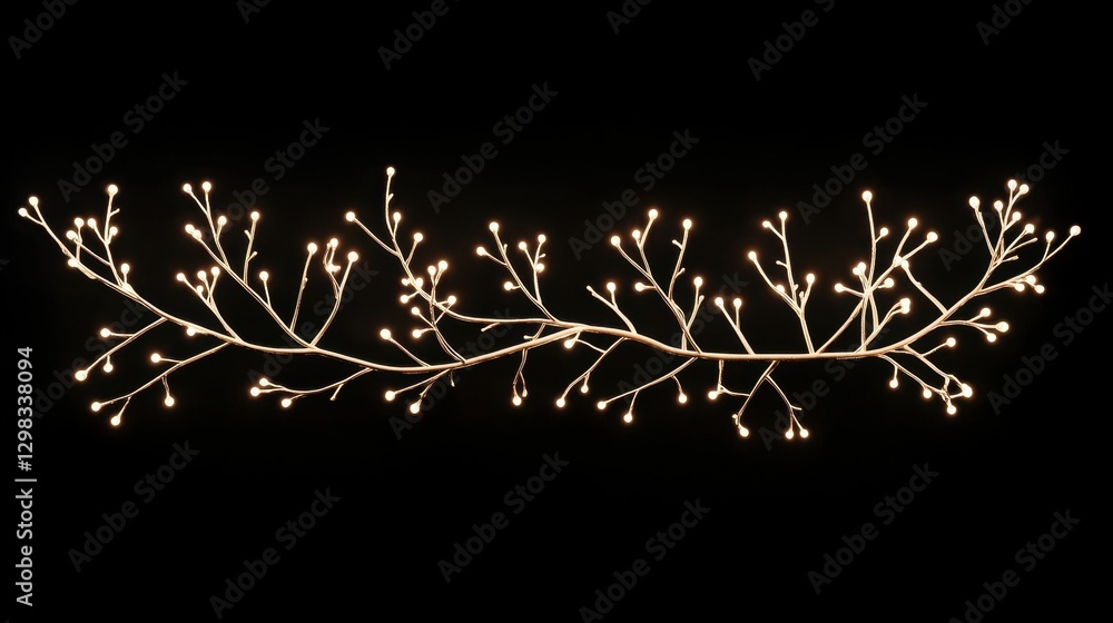Poster a string of small lights.