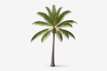 arafed palm tree with a white background and a shadow