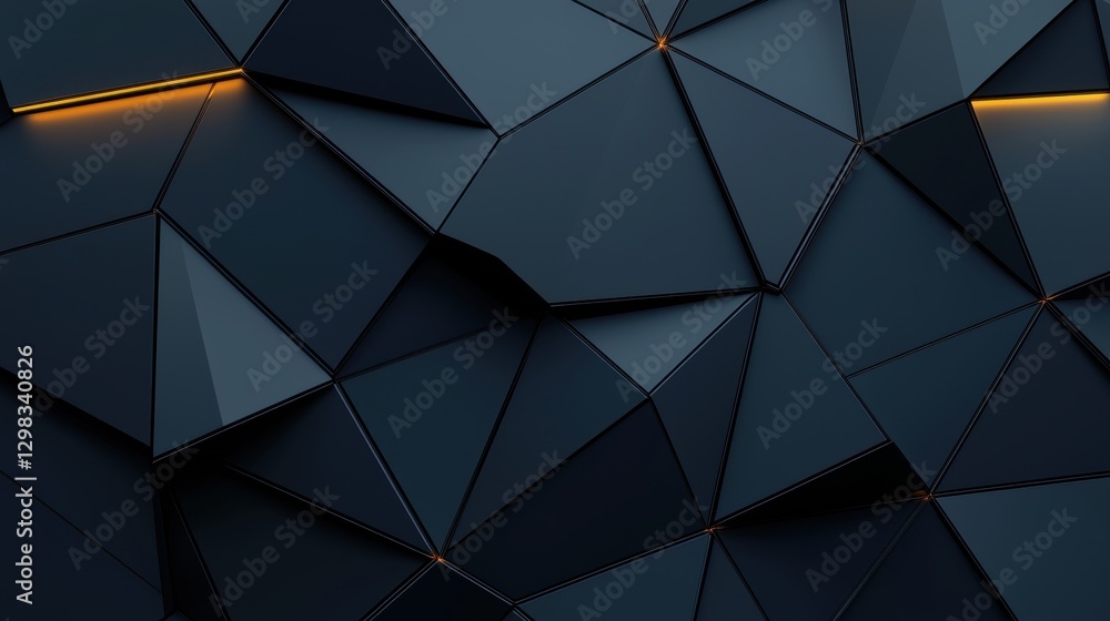 Poster a 3d rendering of a complex geometric pattern.