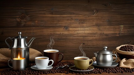 Fototapeta premium still life with coffee cup
