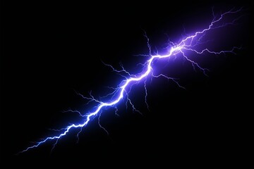 a close up of a lightning bolt on a black background