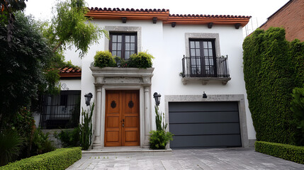 A modern two-story home in Mexico City
