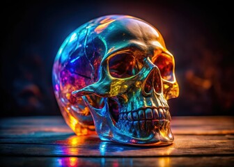 Unearthed crystal skull holds forbidden knowledge, unleashing mystical power and spiritual energy.