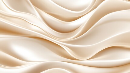 Obraz premium Smooth Flowing Fabric Texture in Soft Beige and Cream Tones