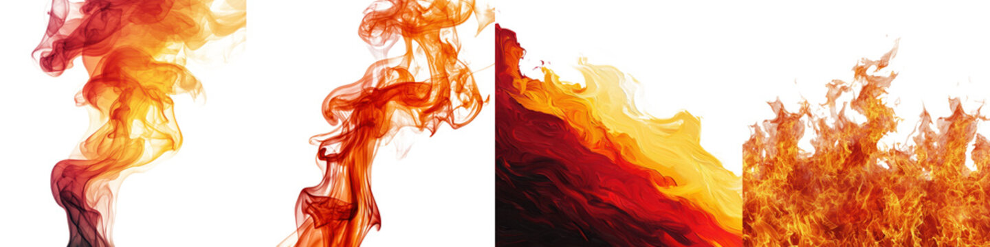 Dramatic and Captivating Explosion of Fiery Flames in a Vibrant Display of Energetic Colors Intense Movements and Powerful Contrasts