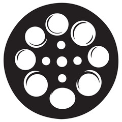 Creative Movie Film Reel Vector Illustration for Film Projects