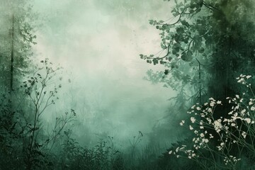 Forest green backgrounds outdoors.