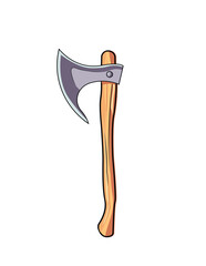 Set of Hammer axe vector, concept Isolated Flat Vector Illustration clipart on a white background .