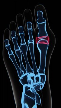 Leg Gout in Vertical in HQ Video | Leg Gout Indication X-Ray Video