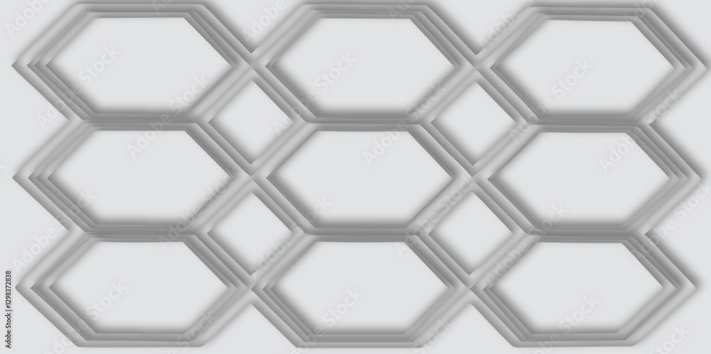 Poster abstract modern geometric line effect seamless pattern hexagon style futuristic concept technology s
