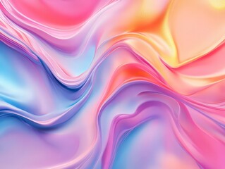 Fototapeta premium Vibrant Wave Abstract Background with Soft Color Transitions
