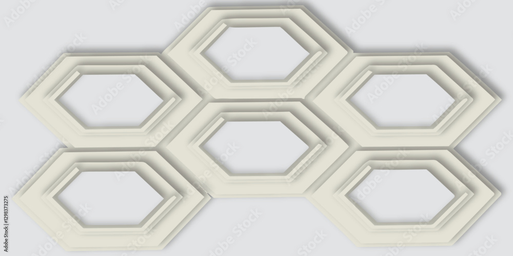 Poster abstract modern geometric line effect seamless pattern hexagon style futuristic concept technology s